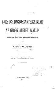 Cover of: Bref och dagboksanteckningar