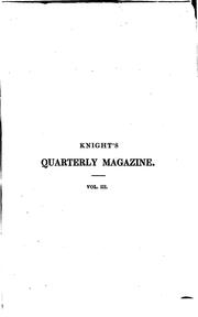 Cover of: Knight's Quarterly Magazine