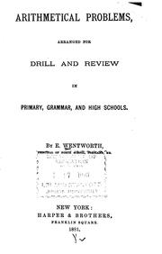 Cover of: Arithmetical Problems: Arranged for Drill and Review in Primary, Grammar, and High Schools