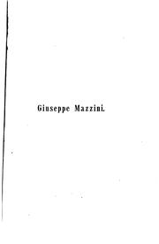 Cover of: Giuseppe Mazzini: conferenza con note e documenti inediti