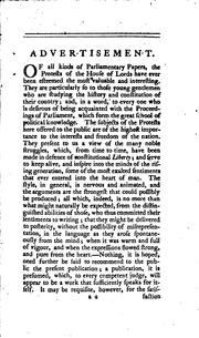 Cover of: A Complete Collection of the Lords' Protests: From the First Vpon Record, in the Reign of Henry ...