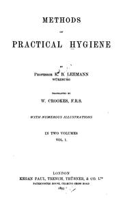 Cover of: Methods of practical hygiene v. 2 by Karl Bernhard Lehmann