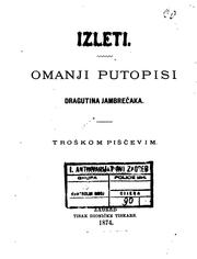 Cover of: Izleti omanji putopisi