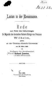Cover of Lucian in der Renaissance