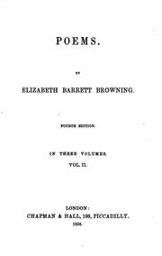 Cover of: Poems, by E.B. Barrett by Elizabeth Barrett Browning, Elizabeth Barrett Browning