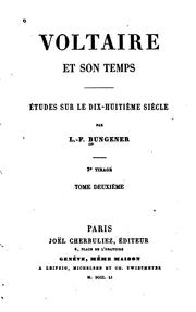 Cover of: Voltaire et son temps: études sur le dix-huitième siècle