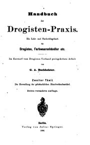 Cover of: Handbuch der Drogisten-Praxis v. 2