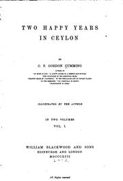 Cover of: Two Happy Years in Ceylon by C. F. Gordon-Cumming