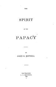 Cover of: The Spirit of the Papacy