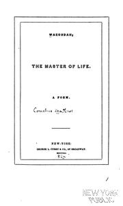 Cover of: Wakondah, the Master of Life: A Poem