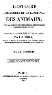 Cover of: Histoire des moeurs et de l'instinct des animaux: avec les distributions méthodiques et ...