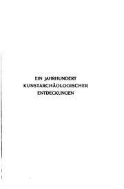 Cover of: Ein Jahrhundert kunstarchäologischer Entdeckungen by Adolf Theodor Friedrich Michaelis