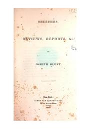 Cover of: Speeches, Reviews, Reports, & C.