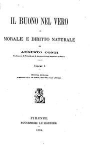 Cover of: Il buono nel vero, o morale e diritto naturale