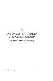 Cover of: Homerische Paläste...: Eine Studie zu den Denkmälern und zum Epos