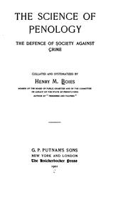 Cover of: The Science of Penology: The Defense of Society Against Crime
