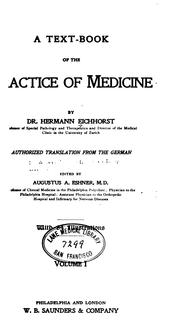 Cover of: A Text-book of the practice of medicine v. 2