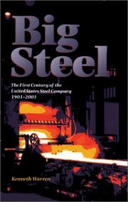 Cover of: Big steel: the first century of the United States Steel Corporation, 1901-2001