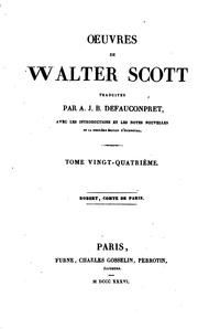 Cover of: oeuvres de walter scott