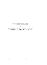 Cover of: Topo-cronografia del viaggio dantesco