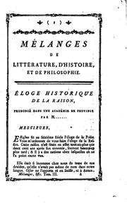 Cover of: Oeuvres de M. de Voltaire