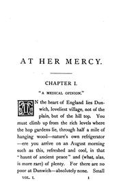 Cover of: At her mercy, by the author of 'Lost sir Massingberd'.