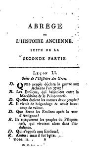 Cover of: Education complette, ou Abrégé de l'histoire ancienne: melé de géographie et de chronologie ...