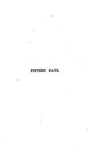 Cover of: Fifteen Days: An Extract from Edward Colvil's Journal