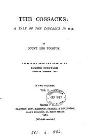 Cover of: The Cossacks, tr. by E. Schuyler