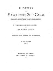 Cover of: History of the Manchester Ship Canal from Its Inception to Its Completion: With Personal ...