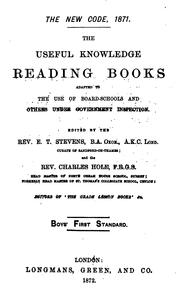 Cover of: The New code, 1871. The useful knowledge reading books, ed. by E.T. Stevens and C. Hole. 6 boys ...