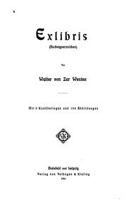 Cover of: Exlibris: (Bucheignerzeichen)