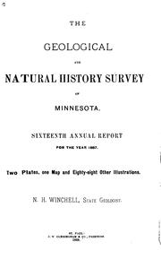 Cover of: Annual Report - Geological and Natural History Survey of Minnesota | Geological and Natural History Survey of Minnesota