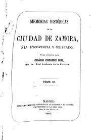 Cover of: Memorias históricas de la Ciudad de Zamora, su provincia y obispado