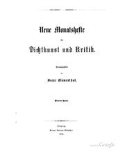 Cover of: Neue Monatshefte für Dichtkunst und Kritik by 