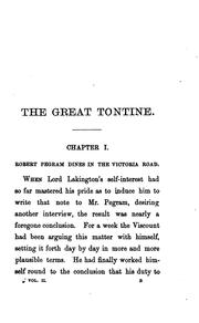 Cover of: The great tontine by Hawley Smart