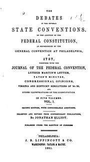 Cover of: Debates on the constitution