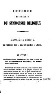 Cover of: Histoire et théorie du symbolisme religieux avant et depuis le christianisme, contenant: l ... by Charles Auguste Auber