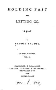 Cover of: Holding fast and letting go