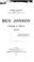 Cover of: Ben Jonson: l'homme et l'oeuvre (1572-1637).