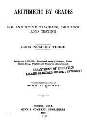 Cover of: Arithmetic by Grades for Inductive Teaching, Drilling and Testing.. by John Tilden Prince, John Tilden Prince