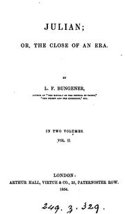 Cover of: Julian, or, The close of an era
