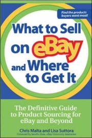 Cover of: What to sell on eBay and where to get it