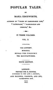 Cover of: POPULAR TALES