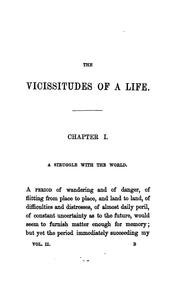 Cover of: The vicissitudes of a life by G. P. R. James