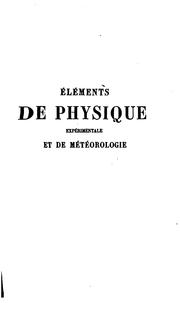 Cover of: Éléments de physique expérimentale et de métédrologie