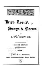 Cover of: Irish Lyrics, Songs & Poems