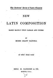 Cover of: New Latin Composition Based Mainly Upon Caesar and Cicero