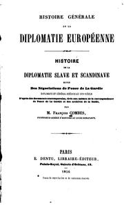 Cover of: Histoire générale de la diplomatie européenne: histoire de la formation de l ...