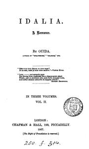 Cover of: Idalia, by 'Ouida'.